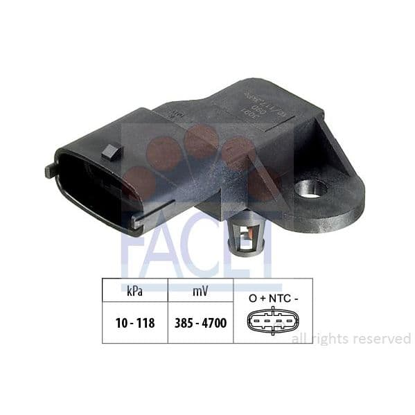 Facet Sensor de Pressão de Ar, Adaptação à Alt - 10.3091