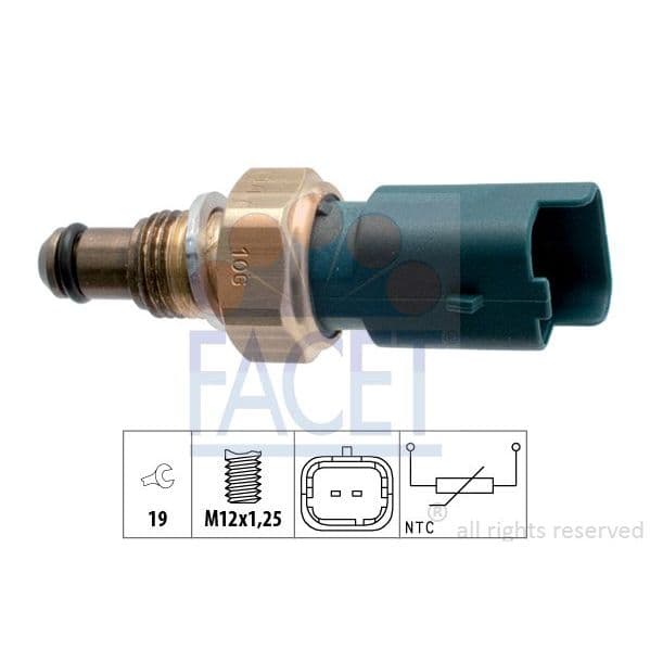 Facet Sensor, Temperatura do Líquido de Refrig - 7.3317