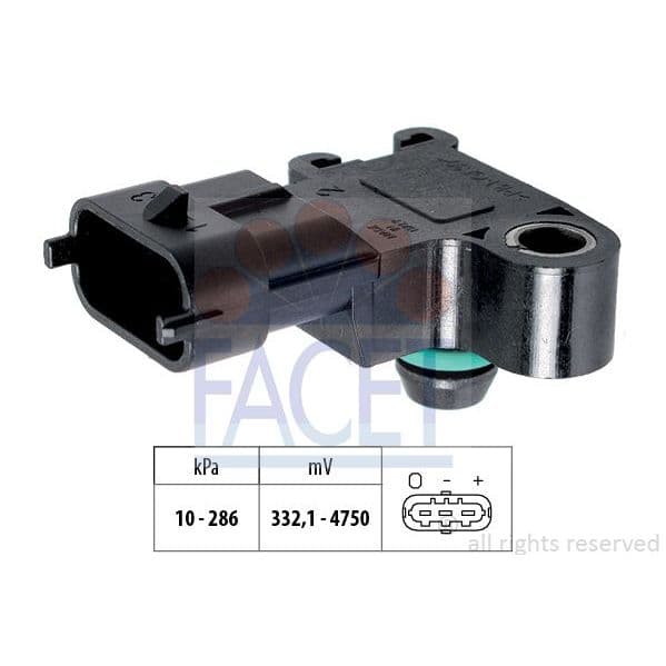 Facet Sensor de Pressão de Ar, Adaptação à Alt - 10.3234