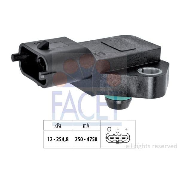 Facet Sensor de Pressão de Ar, Adaptação à Alt - 10.3022