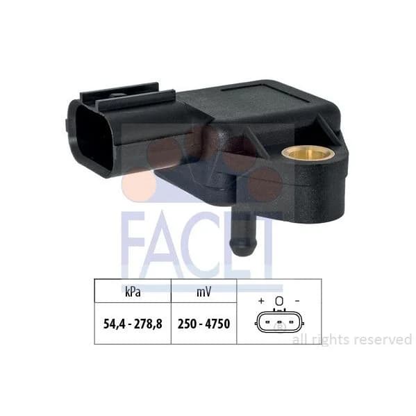 Facet Sensor de Pressão de Ar, Adaptação à Alt - 10.3396