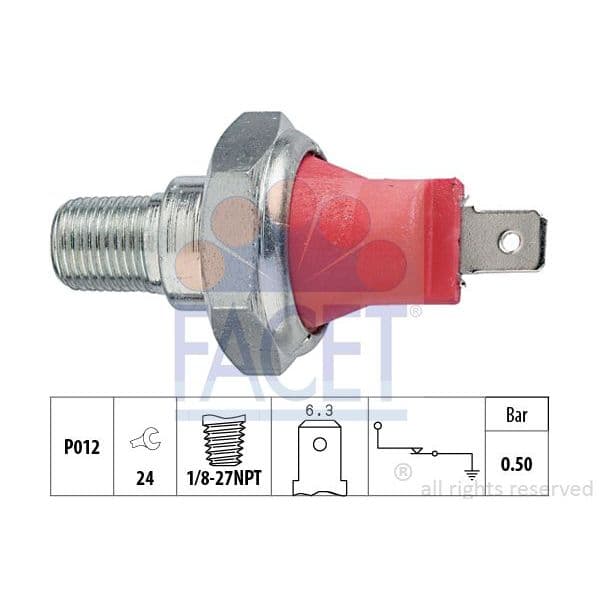 Facet Interruptor de Pressão do Óleo - 7.0027