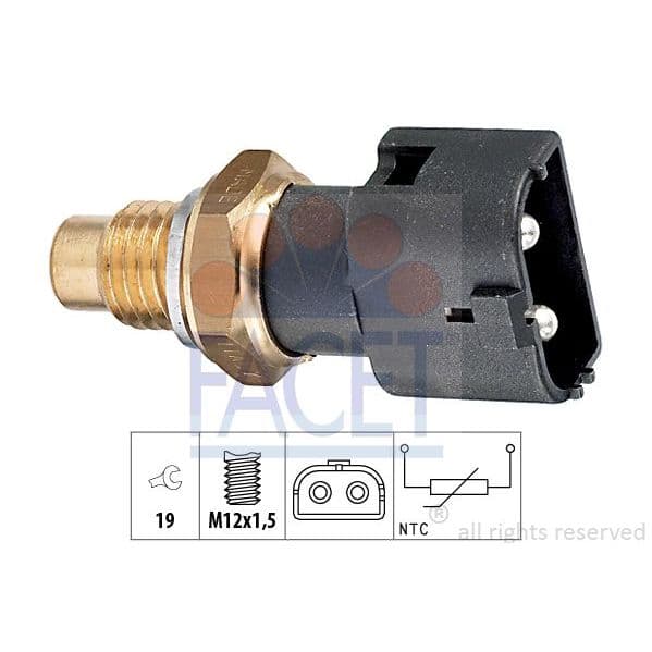 Facet Sensor, Temperatura do Líquido de Refrig - 7.3109
