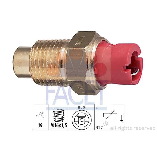 Facet Sensor, Temperatura do Líquido de Refrig - 7.3132