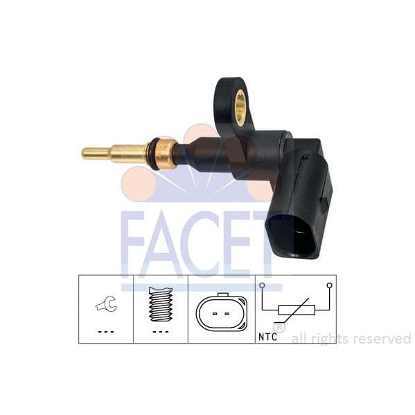 Facet Sensor, Temperatura do Líquido de Refrig - 7.3377