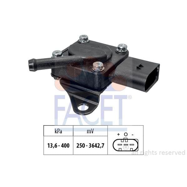 Facet Sensor, Pressãodos Gases de Escape - 10.3319