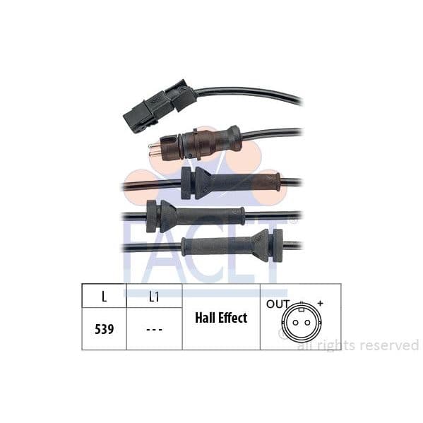Facet Sensor, Rotações da Roda - 21.0054