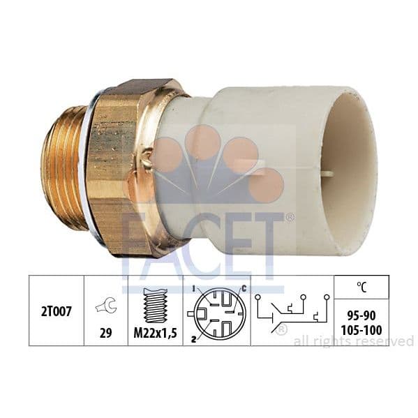 Facet Interruptor de Temperatura, Ventilador D - 7.5688
