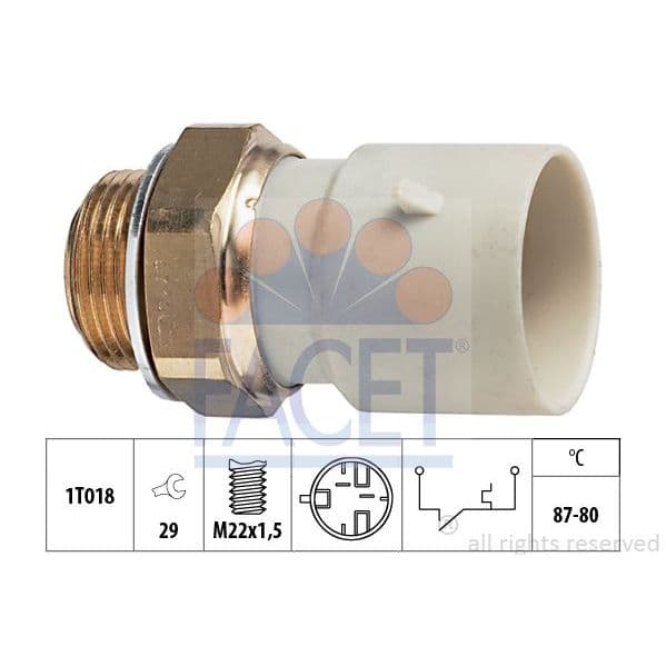 Facet Interruptor de Temperatura, Ventilador D - 7.5271