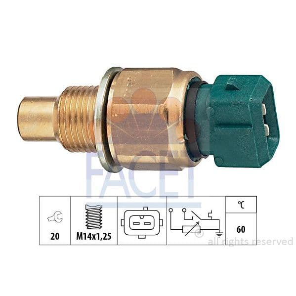 Facet Sensor, Temperatura do Líquido de Refrig - 7.3560