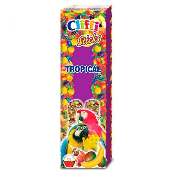 Cliffi Sticks para Papagaios com Frutos e Mel 150g
