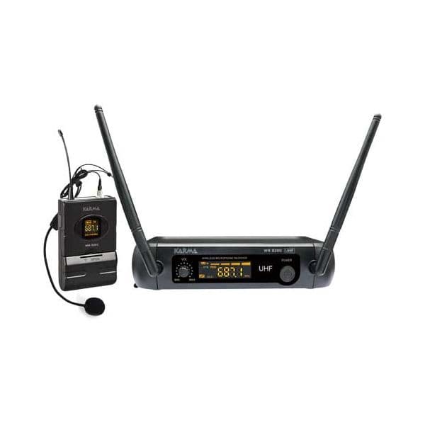 Karma Microfone Cabeça KM-SET8200LAV Sem Fios UHF