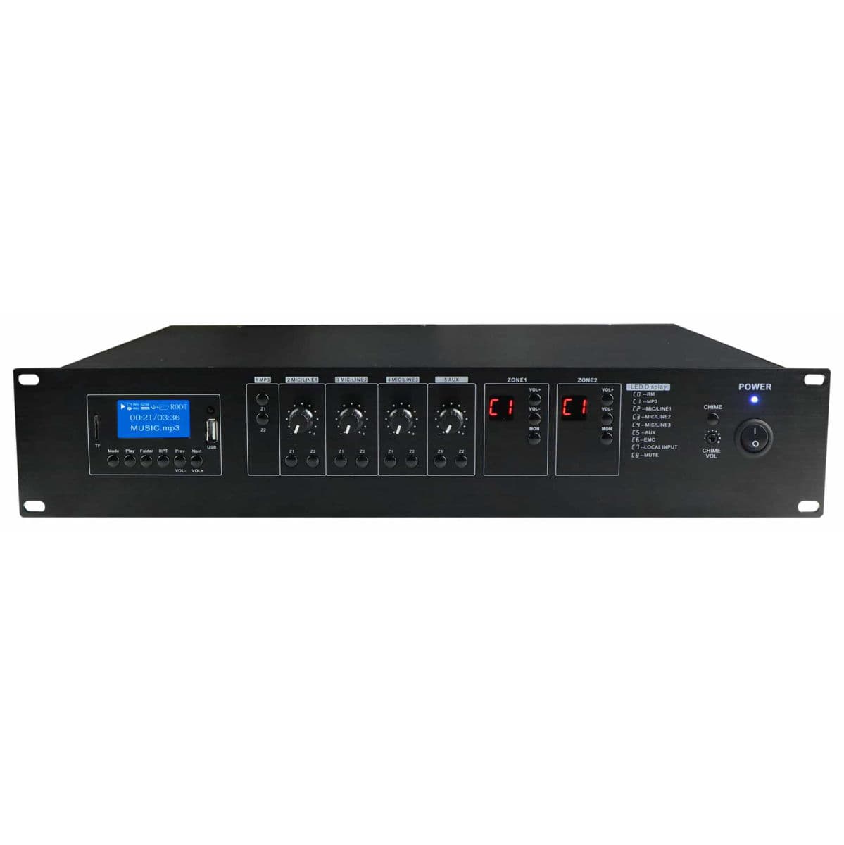Amplificador Stereo 2x50W