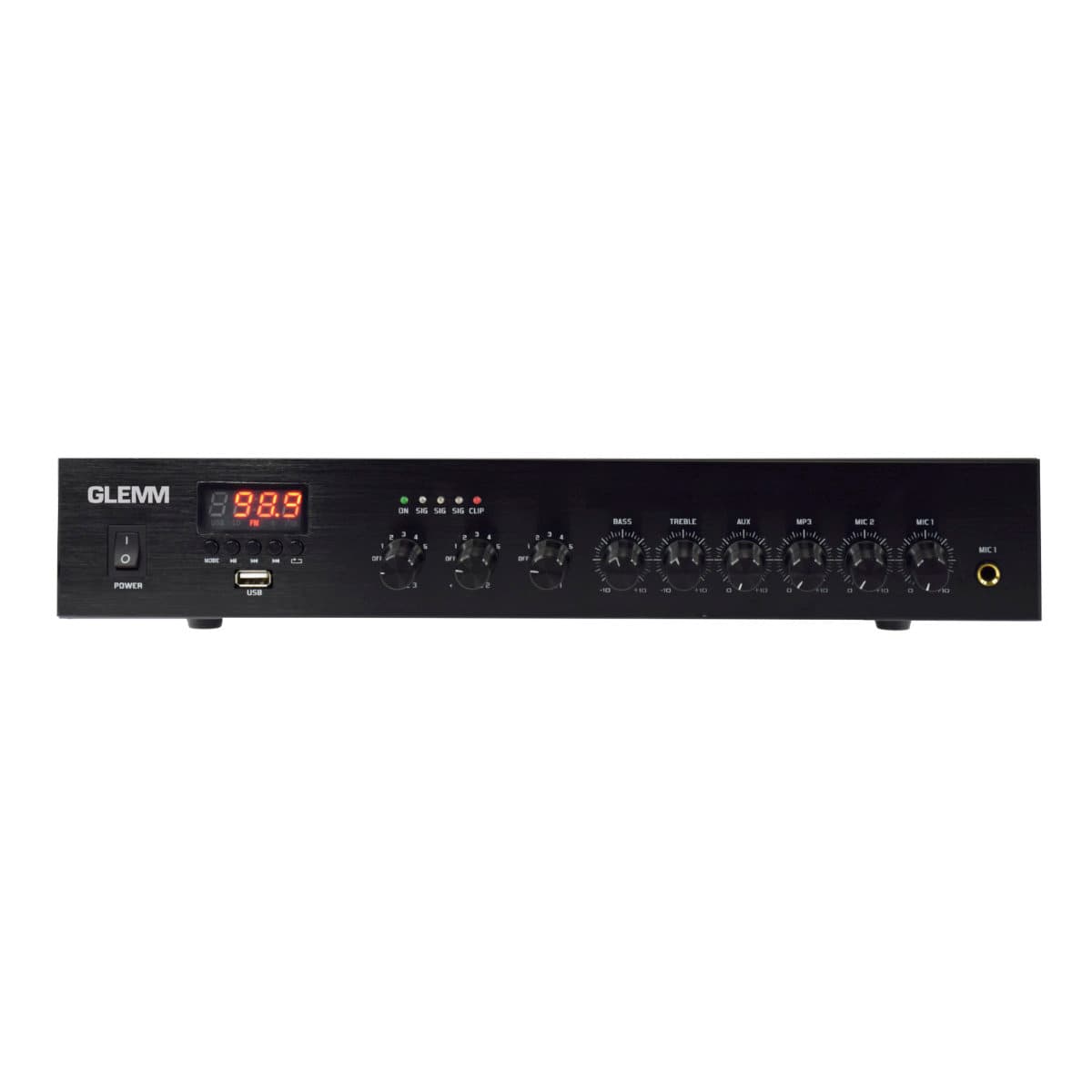 Amplificador Audio 100V 480W FM/USB/MP3 – 3 Zonas