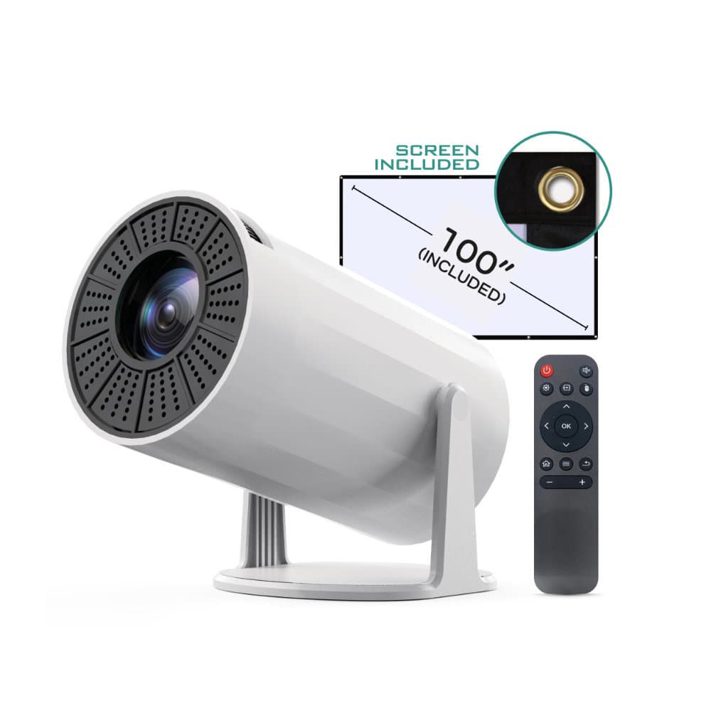 Videoprojetor com tela de 100″ PRJ5000
