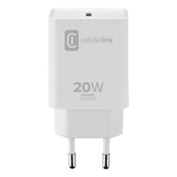 Cellular Line Carregador USB-C 20W Branco