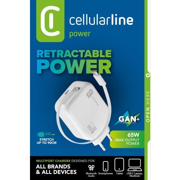Cellular Line Carregador 65W White