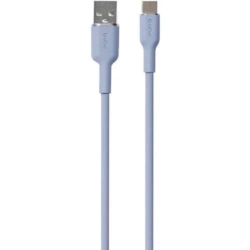 Cabo USB para USB-C Puro Soft 1.5m - Azul
