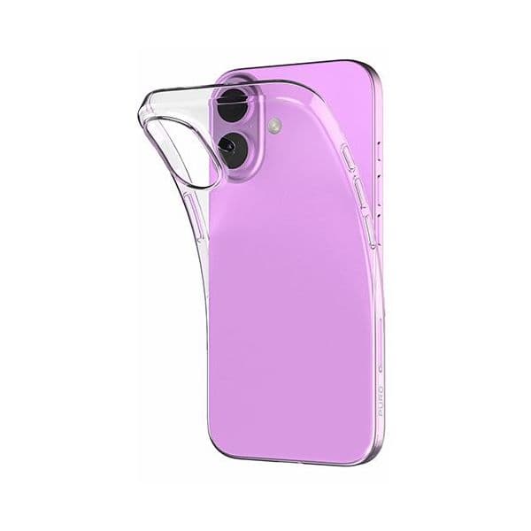 Puro Capa Silicone Nude 0.3 para iPhone 16 Plus Clear