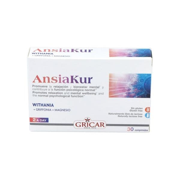 Gricar Ansiakur Relaxamento e Bem-estar 30 Comprimidos de 950mg