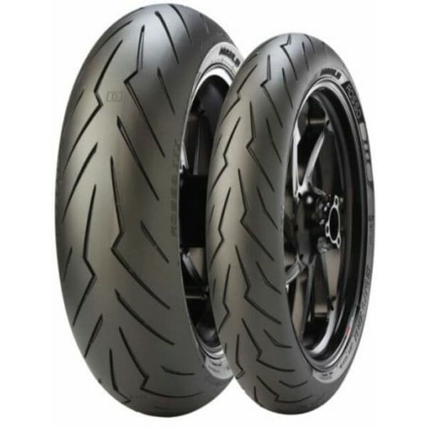 Pneu Moto Pirelli Diablo Rosso III ( 190/55 ZR17 TL (75W) Rodas traseiras, M/C, Variante E ) - 8019227392753