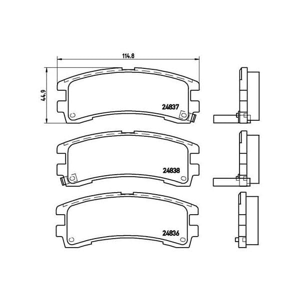 Brembo Jogo de Pastilhas para Travão de Disco - P56017