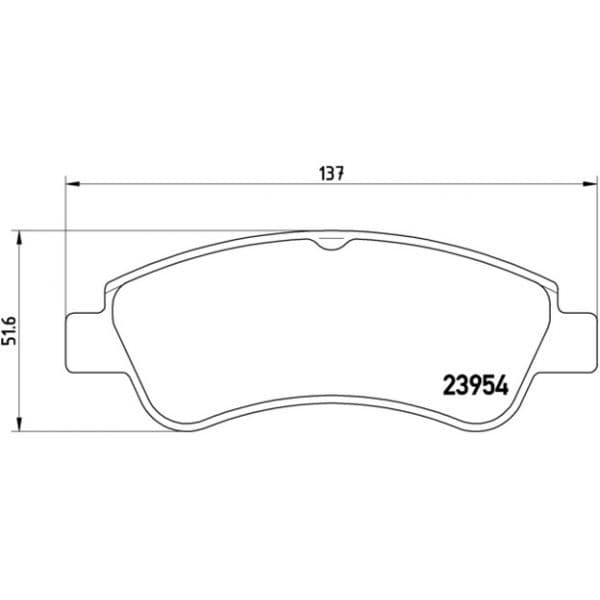 Brembo - P 61 066 - Jogo 4 pastilhas travão disco dianteiro - 8020584056424