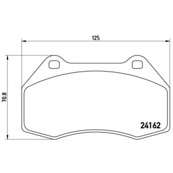 Brembo - P 68 036 - Jogo 4 pastilhas travão disco dianteiro - 8020584056998