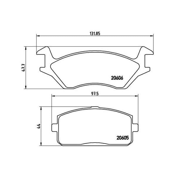 Brembo Jogo de Pastilhas para Travão de Disco - P83004