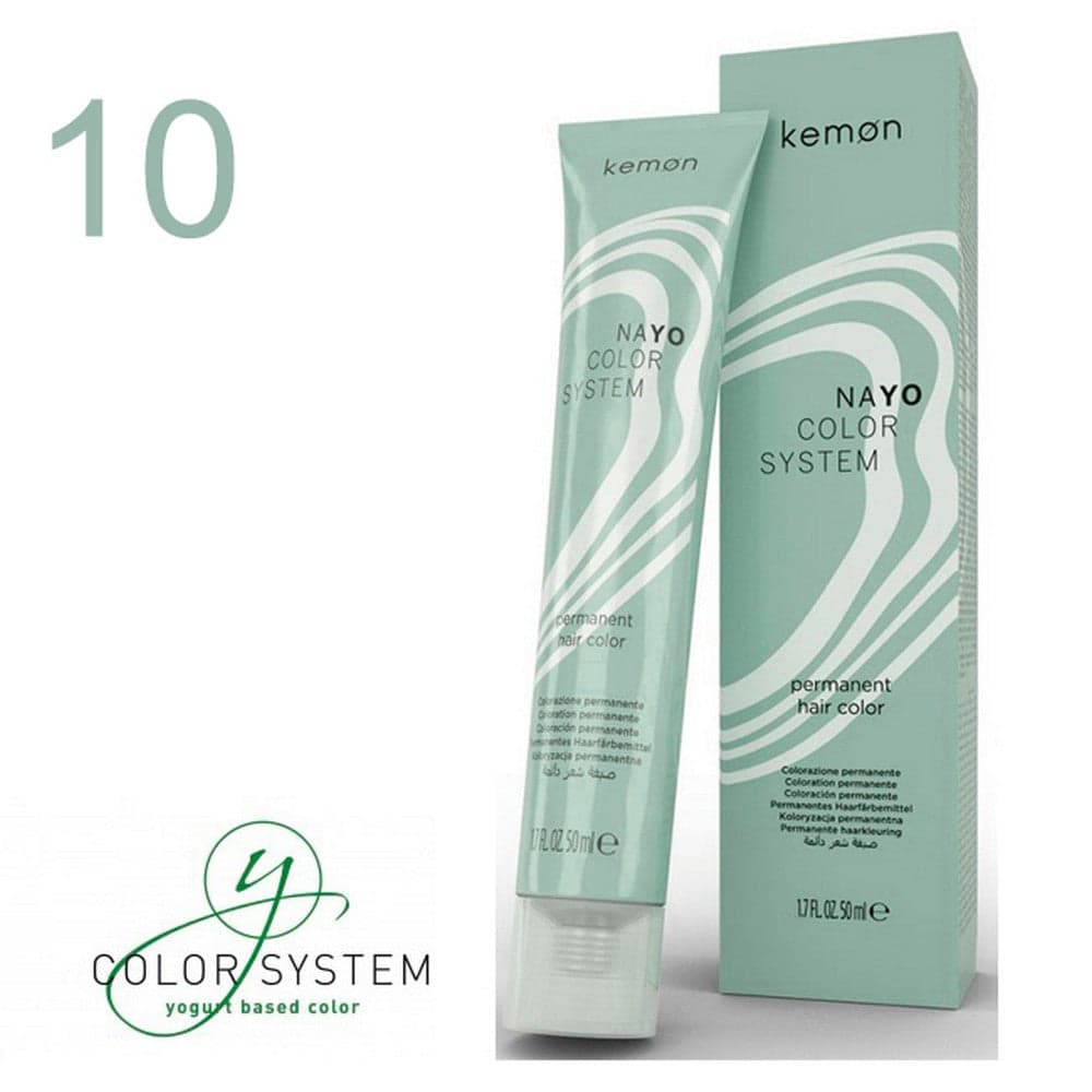 Kemon - Tinte Nayo Color Natural 10 Rubio Platinado Natural 50 ml