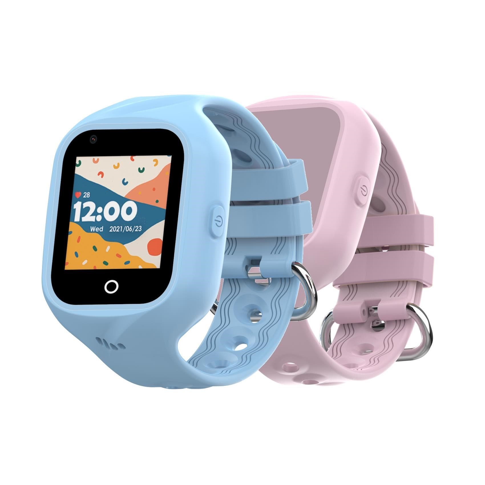 Celly KidsWatch 4G c/ 2x Braceletes Blue/Pink