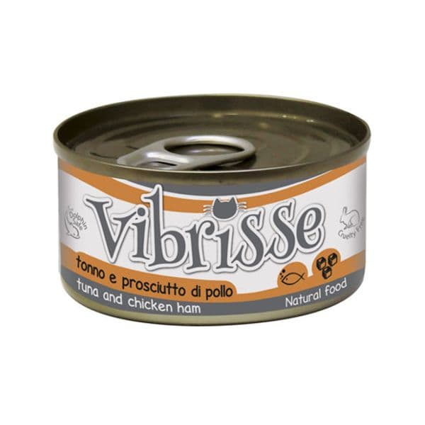 Ração Húmida Vibrisse Tuna & Chicken Ham Cat 70g