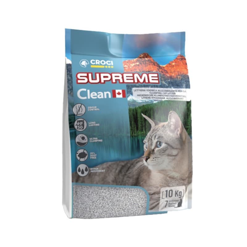 Areia Gato Bentonite Supreme Clean 10KG