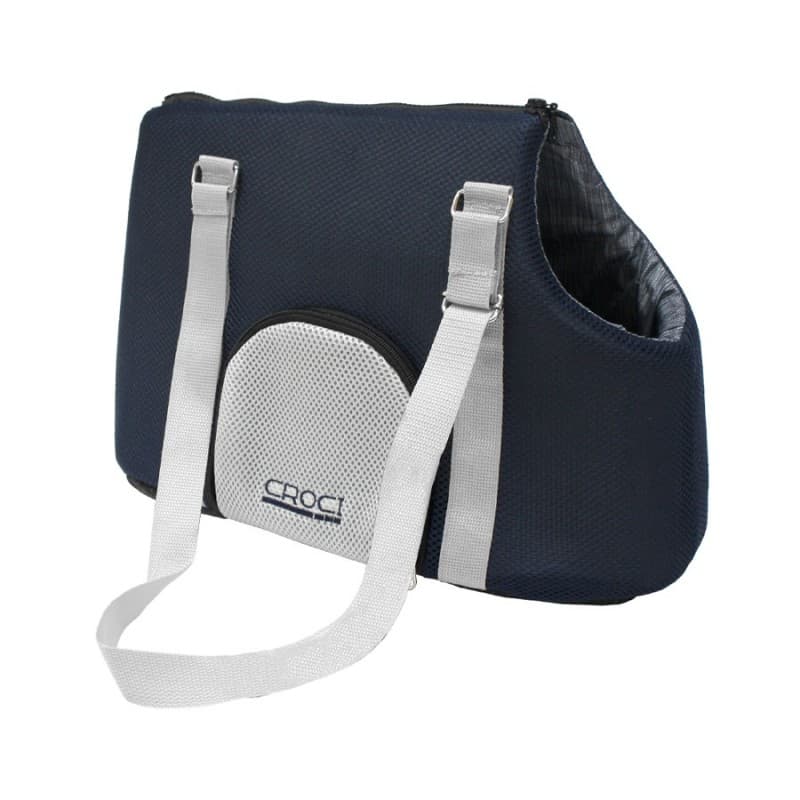BOLSA ODETTE AZUL/CINZA 40X20X30 CM