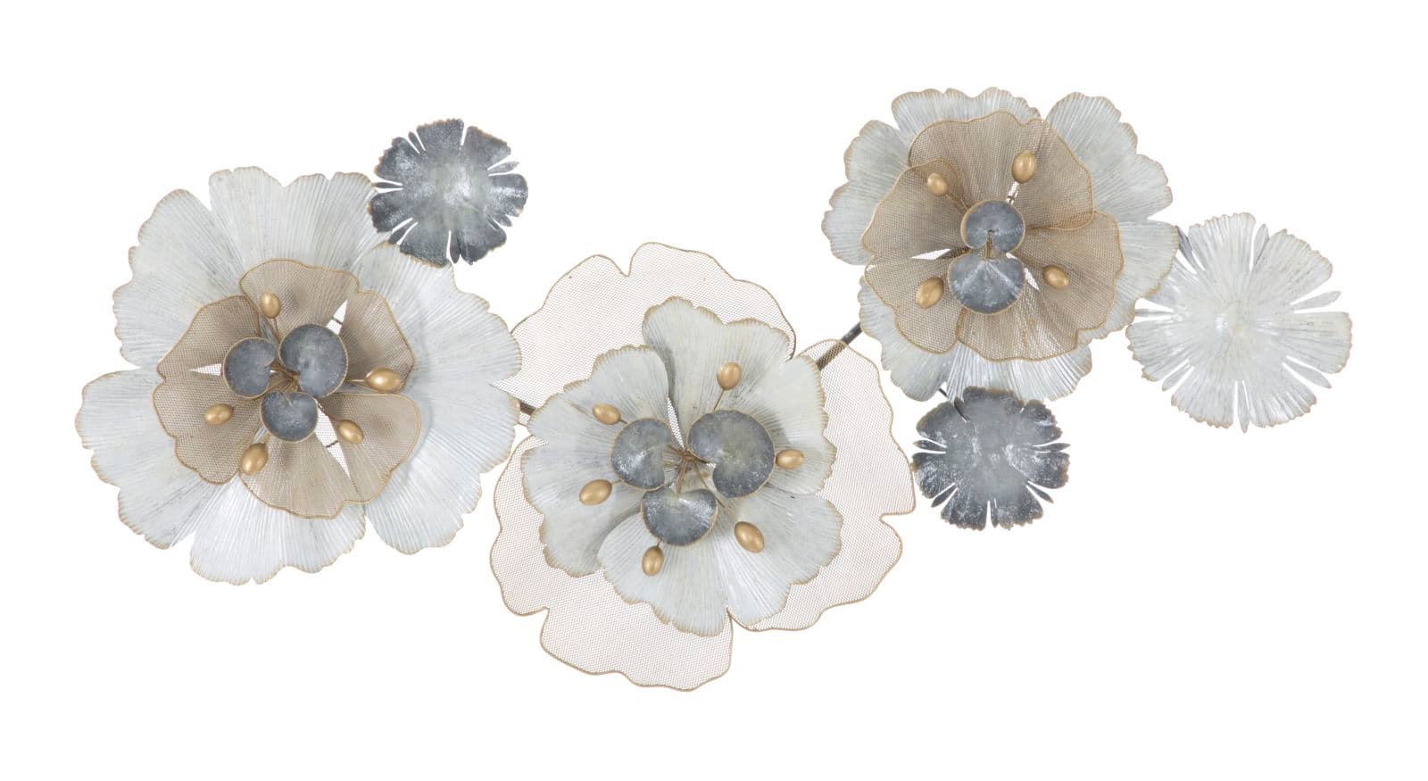 Painel em Ferro Flowery Cm 116,5x8x58