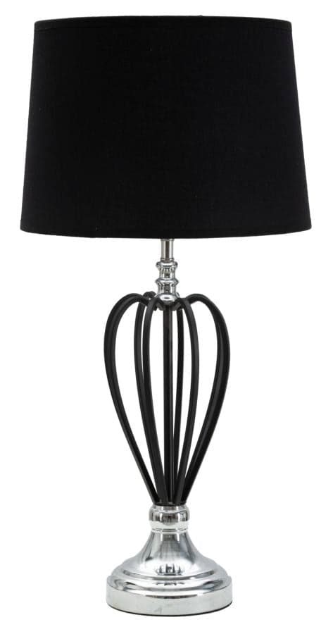 Candeeiro de Mesa Darky Prateado Cm ø 28x56