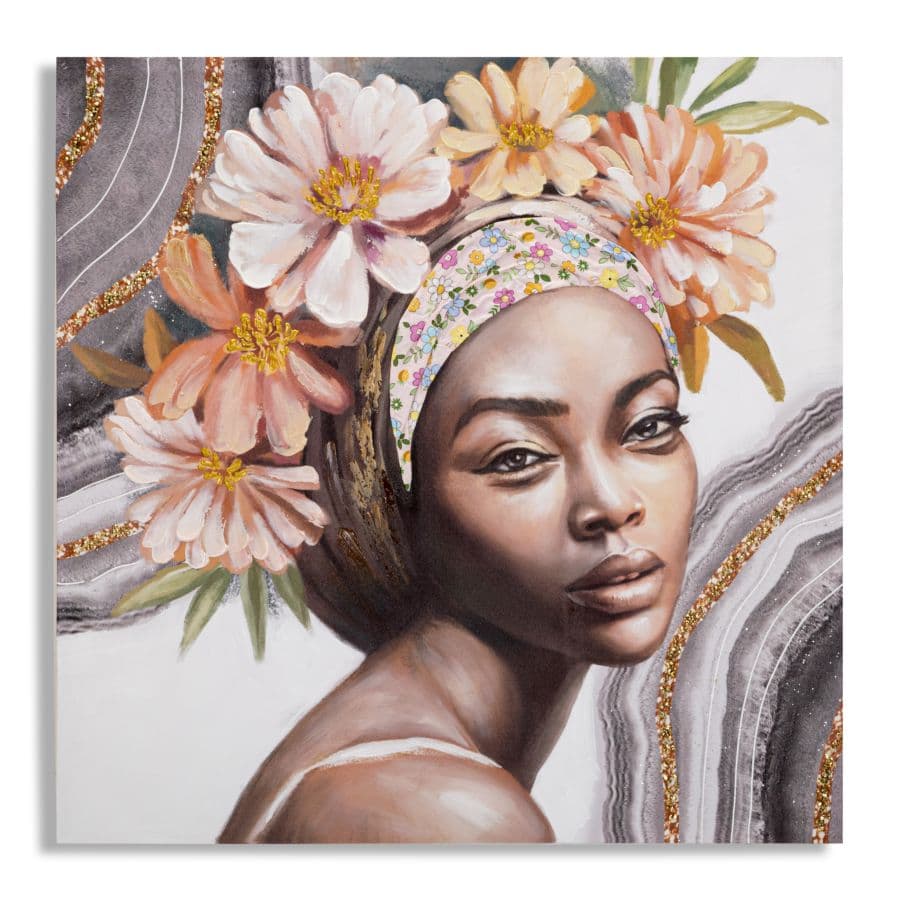 Pintura Sobre Tela Naomi -A- Cm 100x3x100