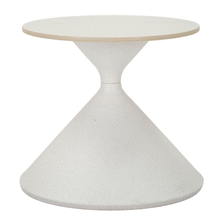 Mesa Auxiliar Branco Cm ø 42x40