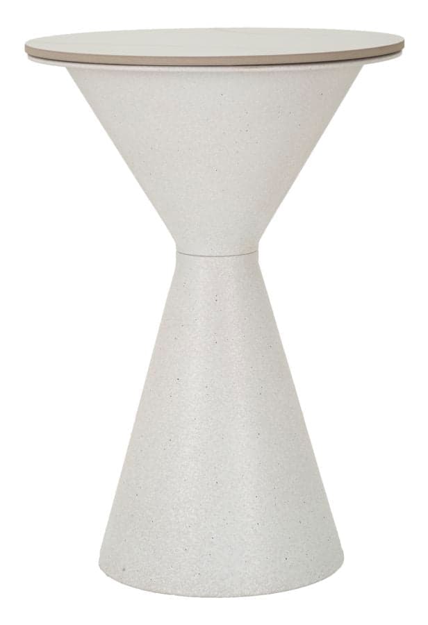 Mesa Auxiliar Branco Double Cm ø 44,5x63