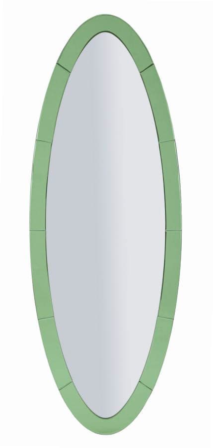 Espelho de Parede Oslo Verde Cm 55x2x150 (misura Espelho Cm 42,5x137,5)