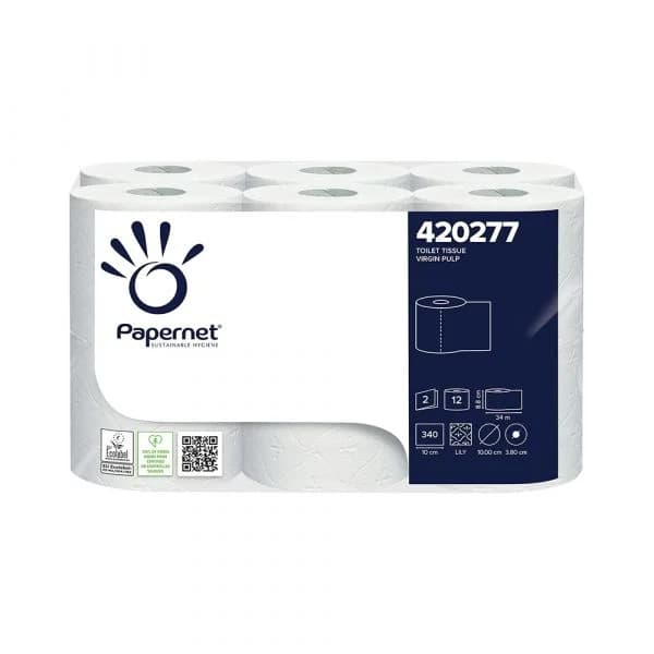 Papernet Papel Higiénico Doméstico 34mts Branco