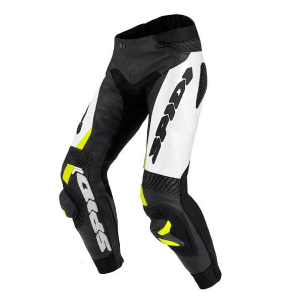 Spidi Calças Rr Pro Warrior Black / Yellow Fluo / White