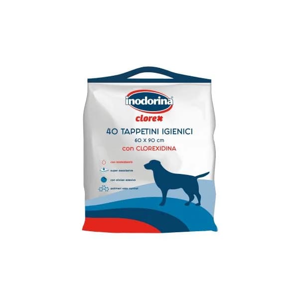 Inodorina Clorex Pads 60 x 90 cm 40 Toalhitas