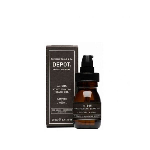 Depot Nº505 Conditioning Beard Oil Leather & Wood 30ml