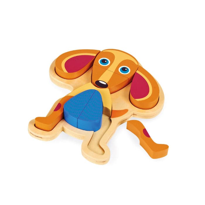 Oops Puzzle 3D Madeira 9 peças Cão - OP1600222