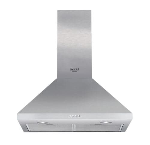 Exaustor de Parede Hotpoint HHPC 6.4F LM X | 60x40 cm | 603 m³/h | 66 dB | B | Aço inoxidável