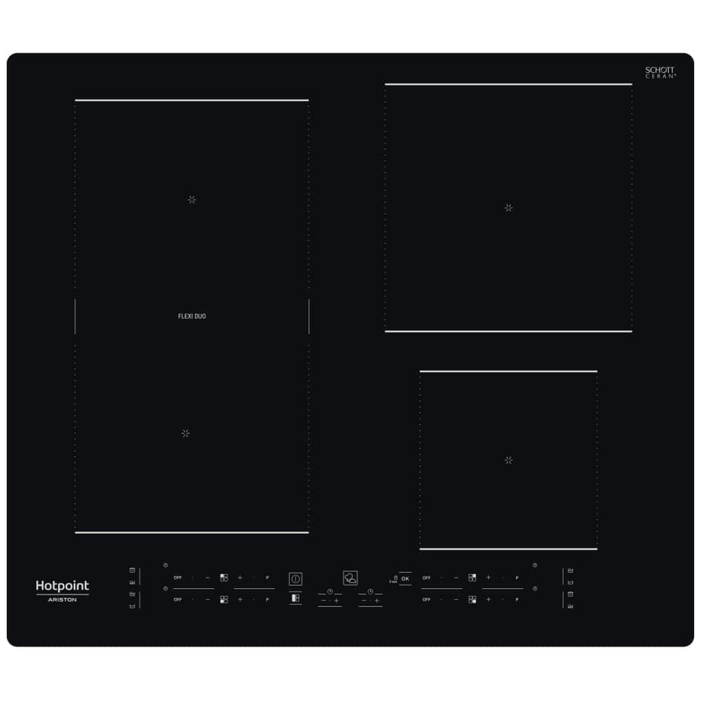 Placa de Indução Hotpoint HB 3160C NE | 59 cm, 4 zonas, 7200W