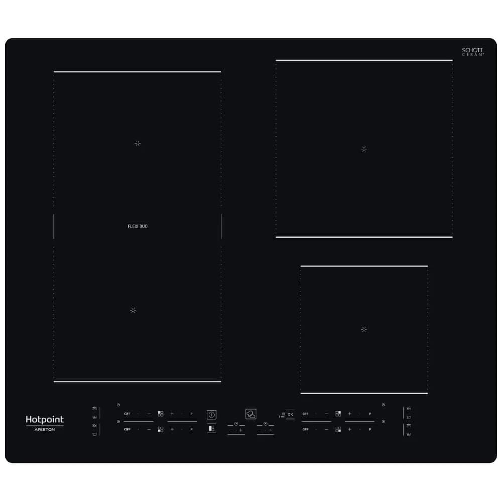 Placa de Indução Hotpoint HB 3160C NE | 59 cm, 4 zonas, 7200W