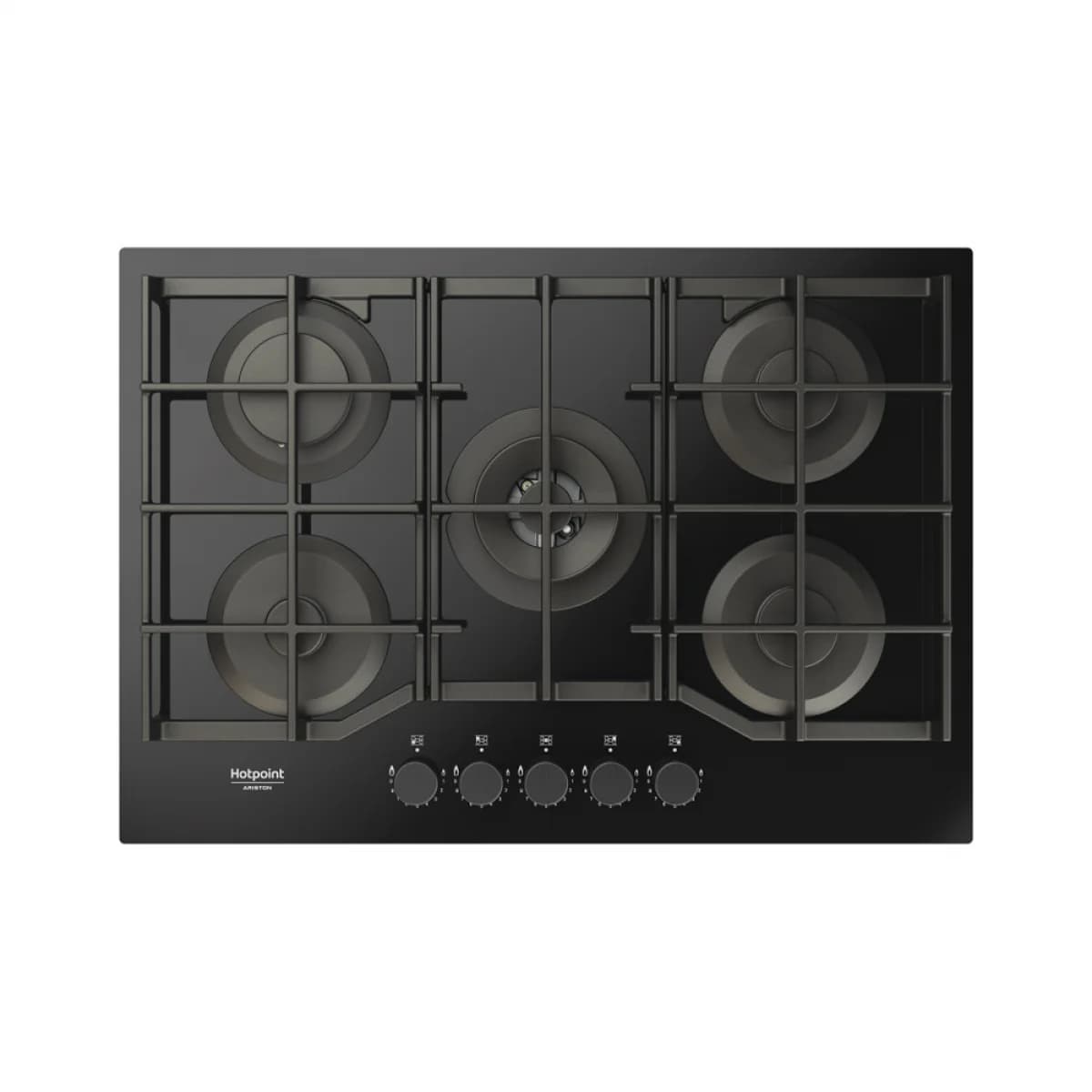Placa a Gás Hotpoint HAGS 72F BK | 5 Queimadores, 10800W