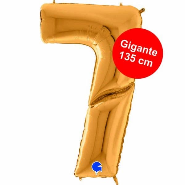 Grabo Balão Foil Gigante 64" nº 7 Ouro 1 un.